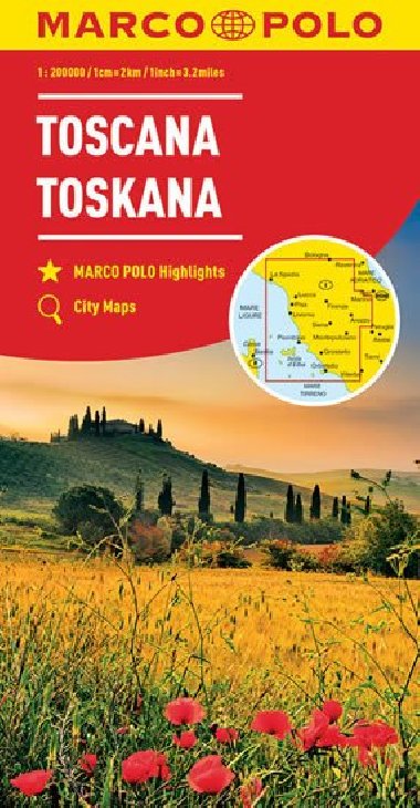 Toskánsko automapa 1:200 000 (Marco Polo) - Marco Polo