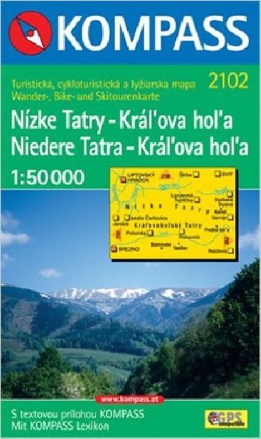 M nízke tatry - králova hola - 1:50 000
