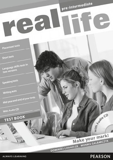 Real Life Global Pre-Intermediate Test Book & Test Audio CD Pack - Chandler Dominika