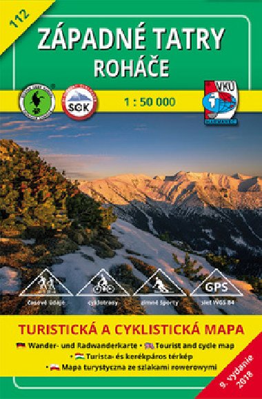 Zpadn Tatry - Rohe - mapa VK 1:50 000 slo 112 - Vojensk Kartografick stav