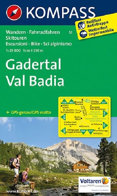 Gadertal - Val Badia  51  NKOM 1:25 T - neuveden