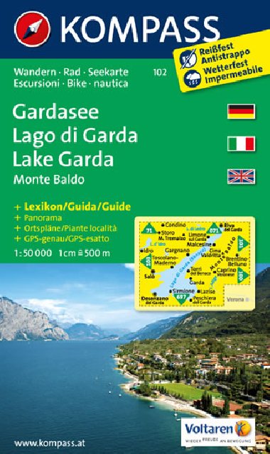 Gardasee 1:50T TM 102 Kompass - neuveden