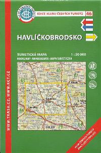 Havlíčkobrodsko - turistická mapa KČT 1:50 000 číslo 46 - Klub Českých Turistů