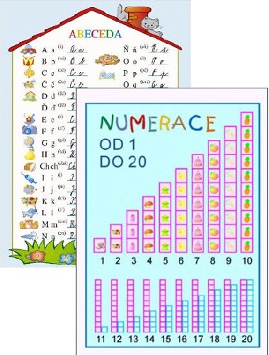 Abeceda / Numerace 1-20 (karta) - Studio 1+1