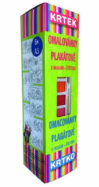 Krtek - Plaktov omalovnky + vodovky - Zdenk Miler