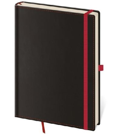 Zpisnk Black Red - L linkovan - neuveden