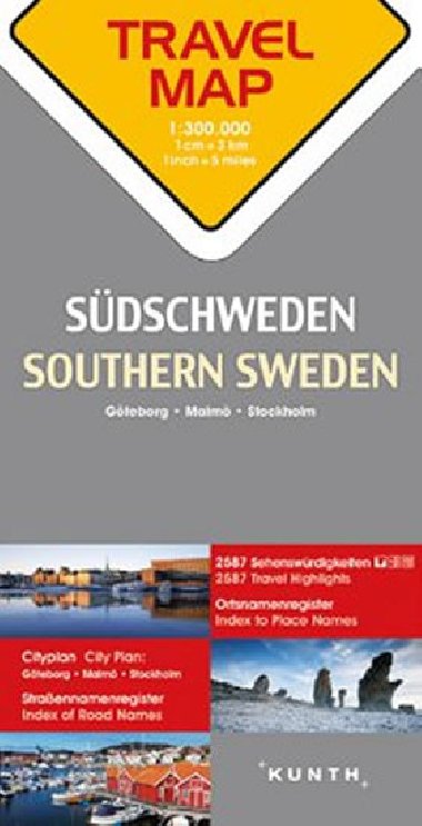 vdsko jih  1:300T  TravelMap KUNTH - neuveden