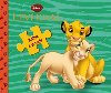 Leví kráľ kniha s puzzle - 