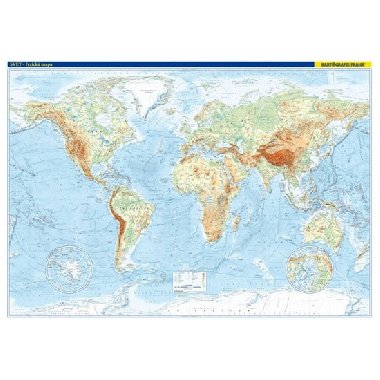 Svět - fyzická mapa 1 : 22 000 000 - Kartografie