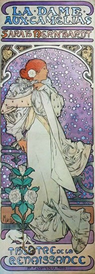 Blahopn Alfons Mucha - La Dame aux Camlias - neuveden