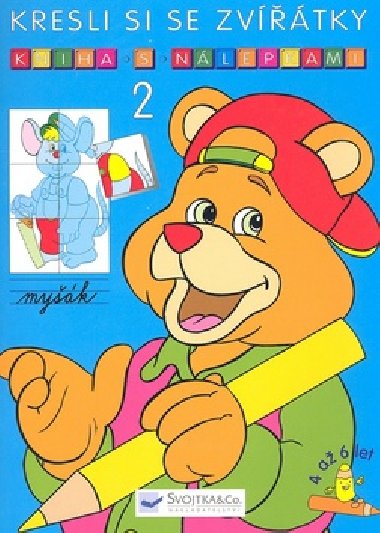 Kresli si se zvtky kniha s nlepkami 2 - neuveden