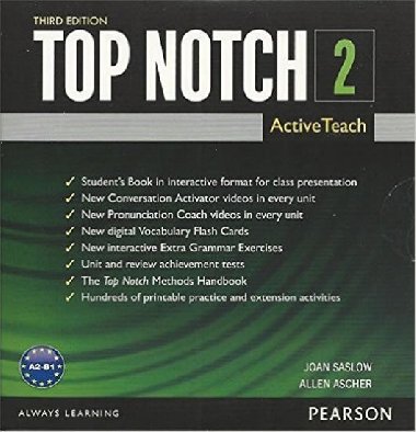 Top Notch, 3rd Ed. 2 Teachers Active Teach Software - Saslow Joan M.