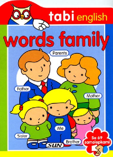 Words family 69 samolepek - 