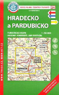 Hradecko a Pardubicko - mapa KČT 1:50 000 číslo 24 - Klub Českých Turistů