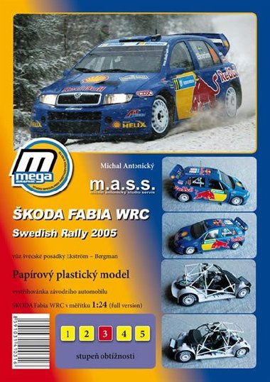 koda Fabia WRC ADAC Swedish Rally 2005/paprov model - Antonick Michal