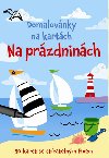 Domalovánky na kartách - Na prázdninách (Krabička + fix + 50 karet) - Svojtka