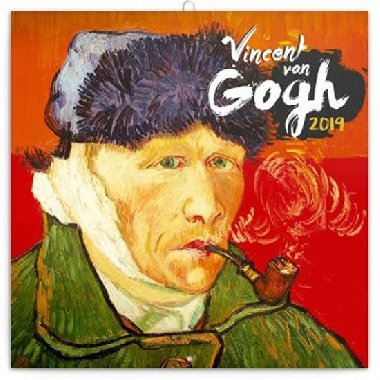 Kalendář poznámkový 2019 - Vincent van Gogh, 30 x 30 cm - Presco