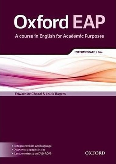 Oxford EAP: Intermediate/B1+: Students Book and DVD-ROM Pack - de Chazal Edward