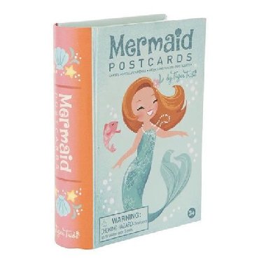 Mermaid Postcards/Mosk panna - pn + gelov pero - neuveden