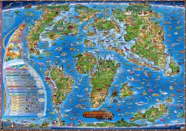 Dinosaui a prehistorick svt (mapa) - 