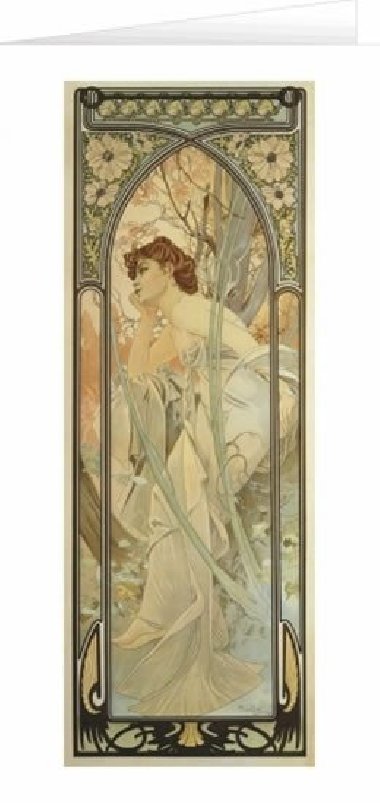 Blahopn Alfons Mucha - Evening Contemplation - Alfons Mucha