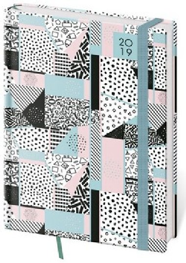 Diář 2019 týdenní B6 Vario Pattern - Helma
