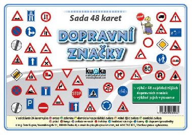 Sada 48 malch karet (A7) - dopravn znaky - Kupka Petr