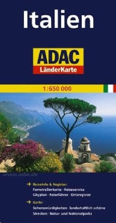 Itlie - automapa 1:650 000 (ADAC) - Adac