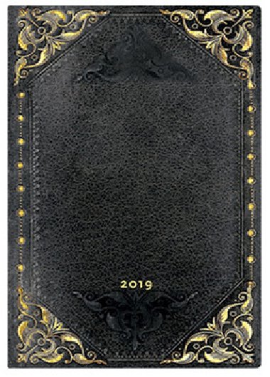 Diář Midnight Rebel 2019 midi týdenní - Paperblanks
