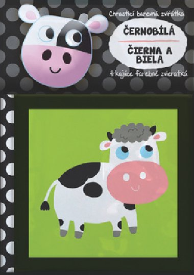 Chrastící barevná zvířátka Černobílá - 
