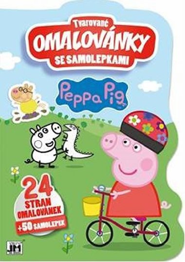 Peppa - Tvarovan omalovnky se samolepkami - Jiri Models