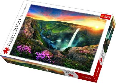 Vodopd Hifoss, Island: Puzzle 2000 dlk - neuveden