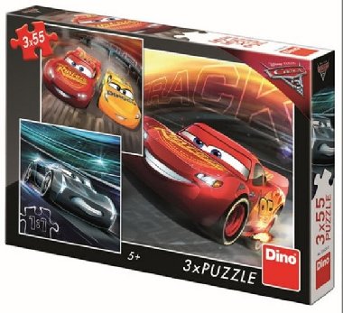 Auta 3 - Trnink: puzzle 3x55 dlk - neuveden