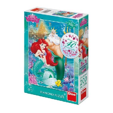 Disney princezny - Ariel: diamond puzzle 200 dlk - neuveden