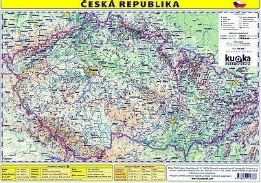 Česká republika - mapa A4 lamino - Petr Kupka