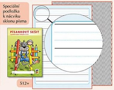 Písankový sešit s pomocnými linkami 512+ - neuveden
