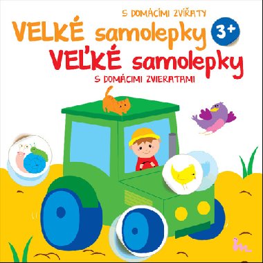 Velk samolepky s domcmi zvaty Traktor - YoYo Books
