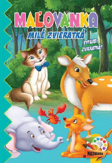 Maľovanka Aktivity Milé zvieratká + ceruzky - 