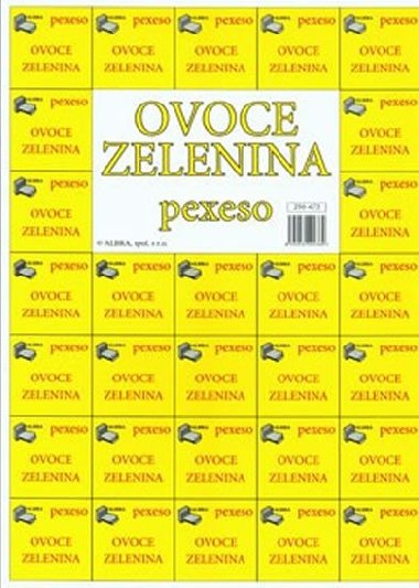 Ovoce, zelenina - Najdi dvojici (pexeso) - neuveden