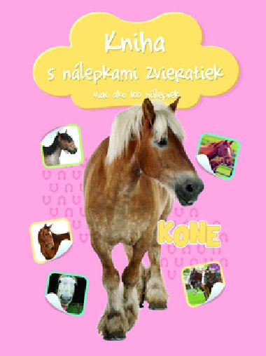 Kniha s nlepkami zvieratiek Kone - 
