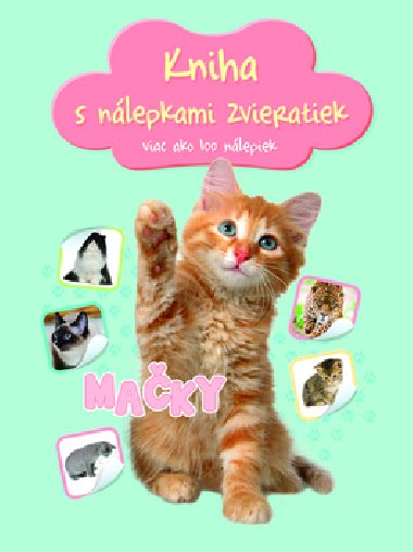 Kniha s nlepkami zvieratiek Maky - 