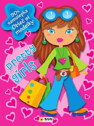 Pretty girls (pink) - 90 samolepek - Nakladatelstv SUN