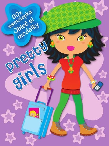 Pretty girls (lila) - 90 samolepek - Nakladatelstv SUN