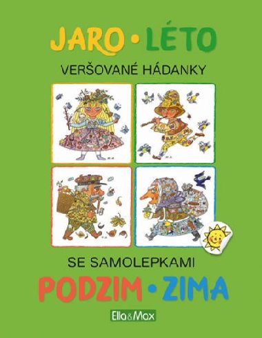 Jaro, lto, podzim, zima - Verovan hdanky se samolepkami - Iva Novkov; Helena Zmatlkov