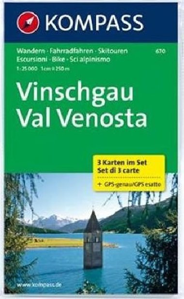 Vinschgau - Val Venosta 670 NKOM 1:25T - neuveden