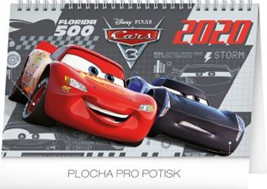 Kalend stoln 2020 - Auta 3, 23,1  14,5 cm - Presco