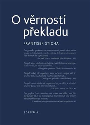 O vrnosti pekladu - Frantiek tcha