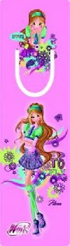 Winx club Flora - Záložka s průsekem - neuveden