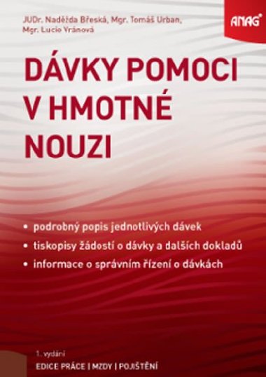 Dvky pomoci v hmotn nouzi 2019 - Tom Urban; Lucie Vrnov; Nadda Besk