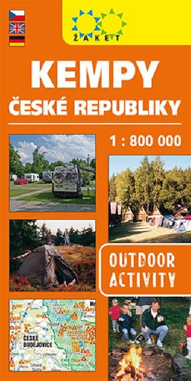 Kempy České republiky mapa 1:800 000 - Žaket